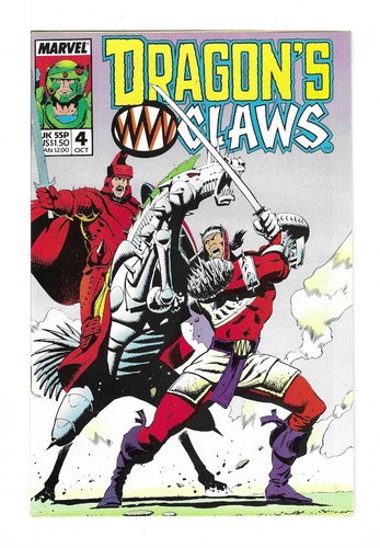 DRAGON'S CLAWS #4 --- 1ST APP DEATH'S HEAD I (CAMEO)! Marvel UK! 1988! VF - Picture 3 of 4