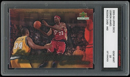 Lebron James 2003-04 Upper Deck 1st Graded 10 Rookie Card Lakers/Cavaliers #40