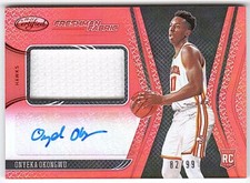 2020-21 Certified Freshman Fabric Signatures Red Onyeka Okongwu RC Auto #/99