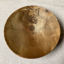 HANDCRAFTED SPALTED MAPLE 9" BOWL SIGNED SCHULTZE
