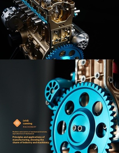 Engine Metal Assembled Model Miniature Turbofan Electric Mini Engine Toy - Picture 15 of 23