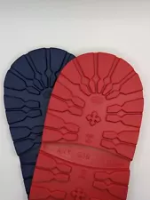 SVIG Trapper/Tank Italian Shoe Repair Heels Boots Rugged Caps S-4 (Red, Blue)