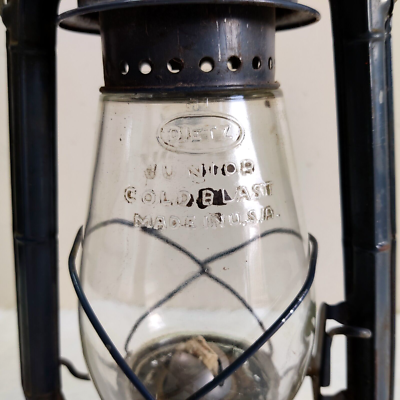 Vintage Dietz Junior Cold Blast Kerosene Lantern Original Glass