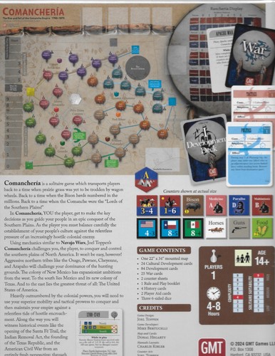 NEW GMT GAMES --- COMANCHERIA - Picture 2 of 2