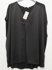 TU Cap  lenght sleeved V neck top black size 24 tagged new 