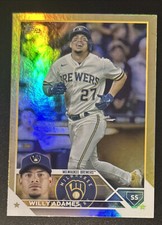 2023 Series 1 Base Gold Foil #106 Willy Adames - Milwaukee Brewers