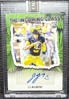 🏈 J.J. McCarthy Auto RC  Jungle 12/25 2024 Panini Instant NFL Incoming Class