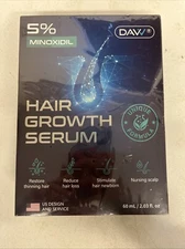 Davv Hair Growth Serum  2.03oz Plus 0.25mm Derma Roller 5% Minoxidil 