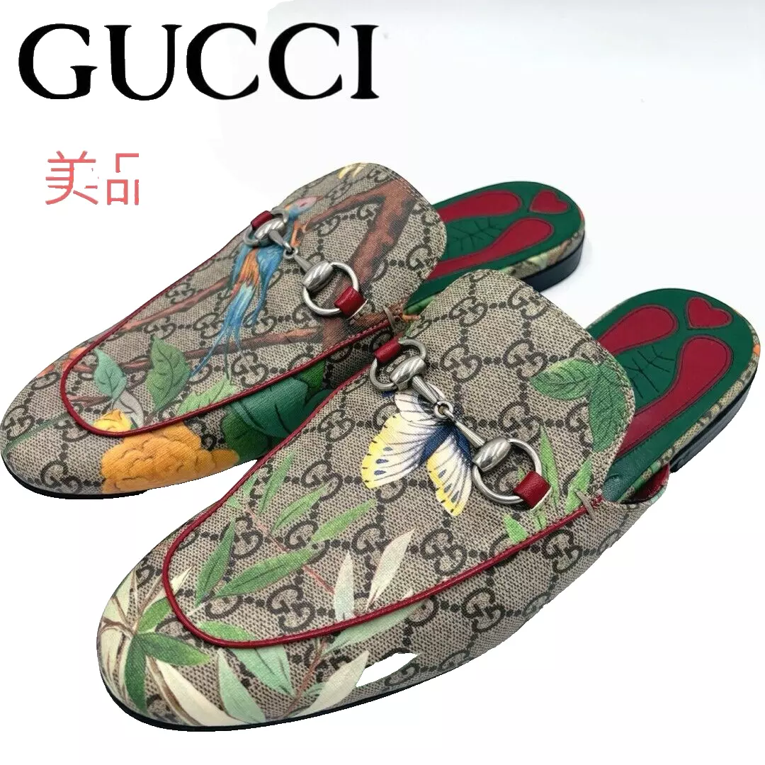 Sandales plates homme GUCCI GG Supreme Princetown GG pointure 8 beige occasion