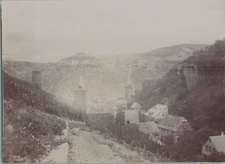 Allemagne, Bacharach, Vue générale, Vintage print, circa 1890 Tirage vintage pri