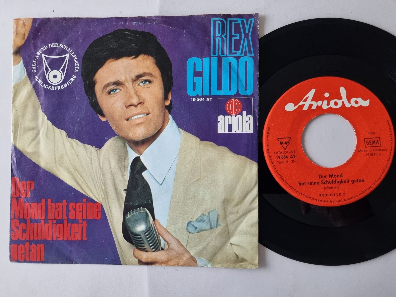 Rex Gildo - Der Mond hat seine Schuldigkeit getan 7'' Vinyl Germany