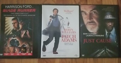 Movie Night! 3 Movie Lot: Blade Runner - Patch Adams - Just Cause