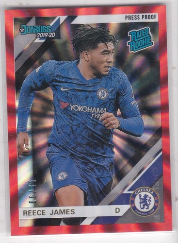 Reece James [Donruss Premier League Press Proof Red Laser] #56 2019 Panini Chronicles card