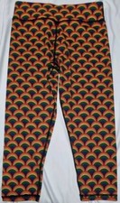 Funky Fox Fitness Leggings - Multicoloured Rainbows - Size XS 