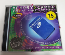 NYKO MEMORY CARD 1 MEGABIT MEMORY CARTRIDGE - NOS SEALED - For PlayStation