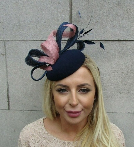 Navy Blue Blush Pink Light Dusky Pink 