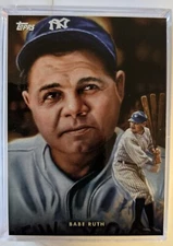 2021 Topps Babe Ruth #2 The Game within the Game Paul Jennis Art NY Yankees
