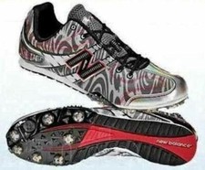 NEW BALANCE 506 MD MD506BR Grey Black Red Track Field Spikes Shoes NEW Mens 12