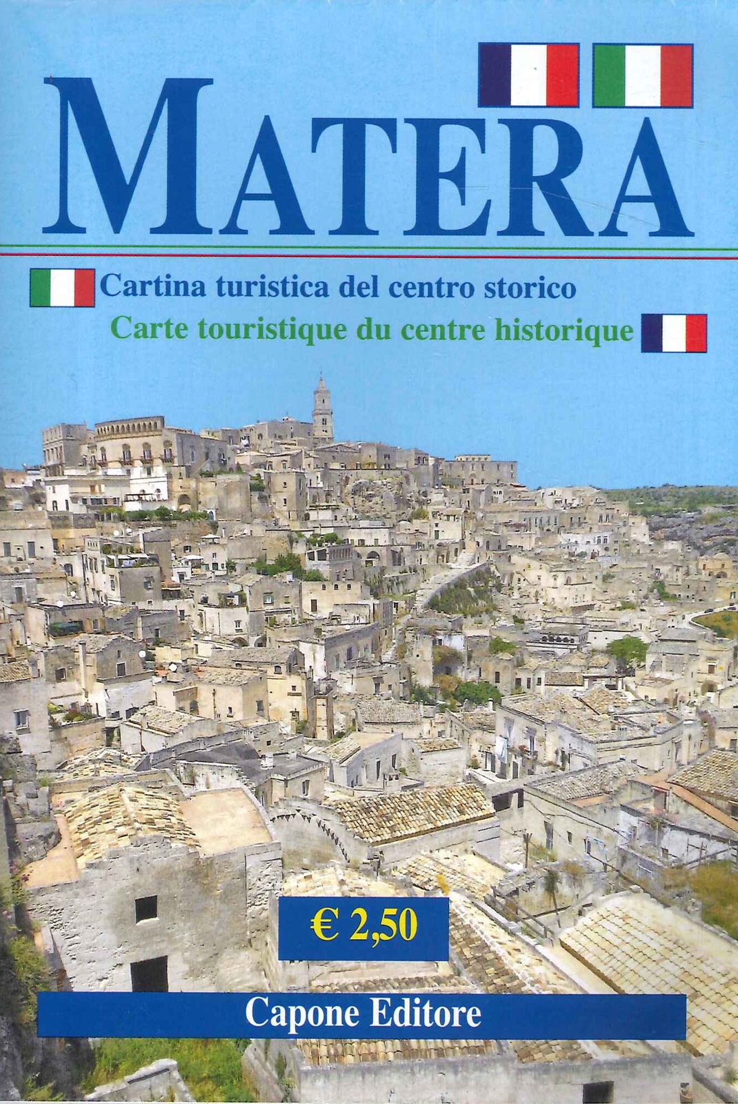 Matera. Cartina turistica del centro storico-Carte touristique du centre histori