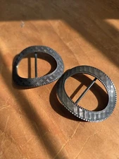 Antique Sterling Silver Shoe Buckles 