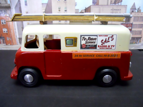 1:24 G SCALE 1950's AMT PLASTIC MODEL PANEL VAN TRUCK RESTORED - Picture 2 of 10