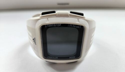Reloj deportivo Adidas Duramo ADP3260 de cuarzo de goma blanca para hombre - necesita batería nueva - Imagen 2 de 17