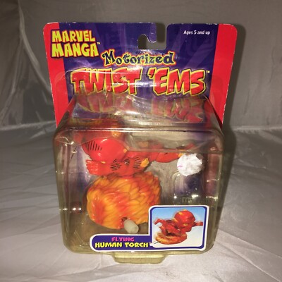 2004 Toy Biz Marvel Manga Motorized Twist Ems Flying Human Torch