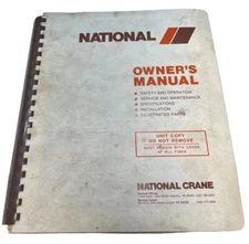 NATIONAL Crane Series 500A Owner's Manual 17263 **SALE**