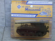 Roco Minitanks NEW 1/87 WWII US M-40 155mm Self Propelled Howitzer Lot 5854K