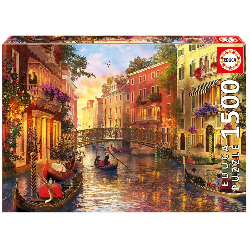 Educa Puzzle 1500 pièces Coucher de soleil à Venise 17124