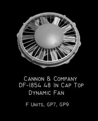 Cannon & Company HO DF-1854   48'' Dynamic Fan - Can Top Detail Part | $5 Offer