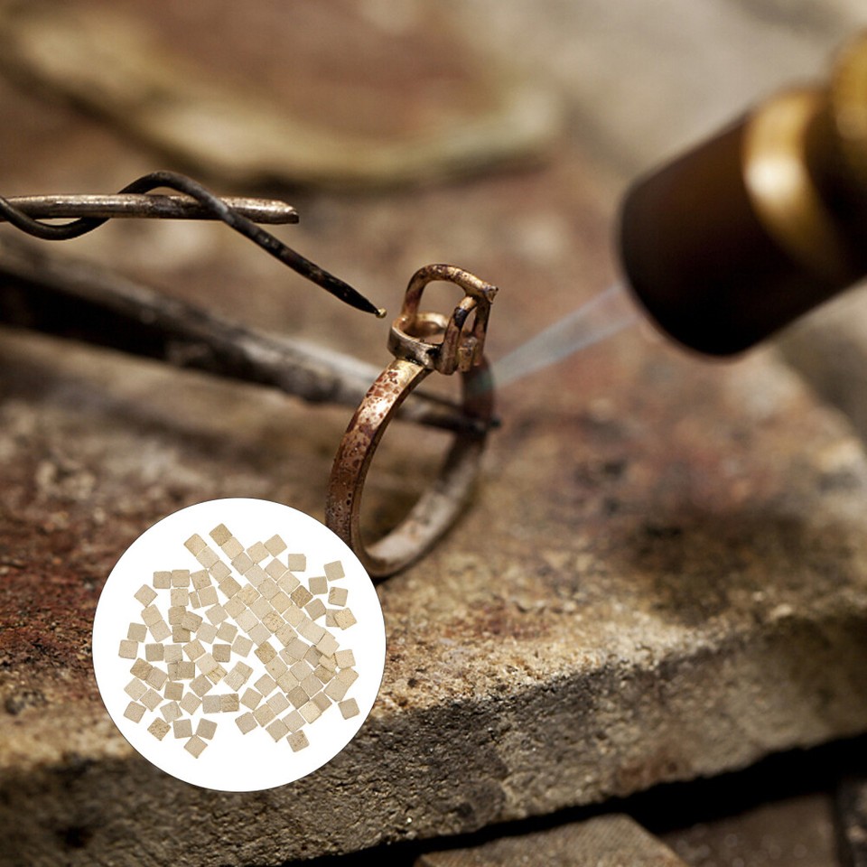 100 Pcs Solder Soldering Paste Silver Chips Jewelry Welding Material