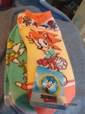 Sonic The Hedgehog Women's No Show Socks--5 Pairs--NWT