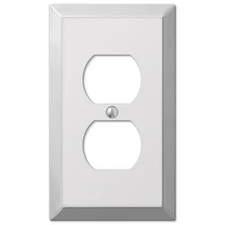 Polished Chrome Switchplate Light With Wall Plate Cover Outlet Toggle Rocker