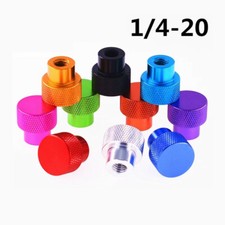 UNC 1/4-20 Knurled Thumb Nut Aluminum Alloy Hand Grip Knob Nuts Blind Hole Nuts