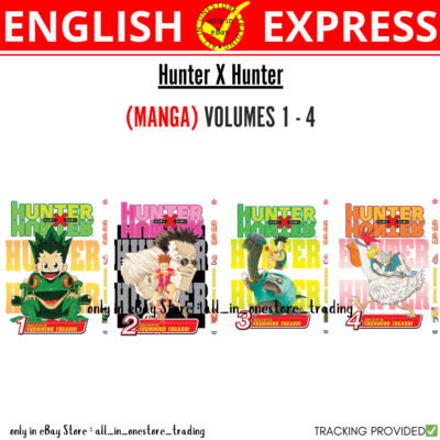 Hunter X Hunter Manga English Version Volumes 1-4 All Set Comic