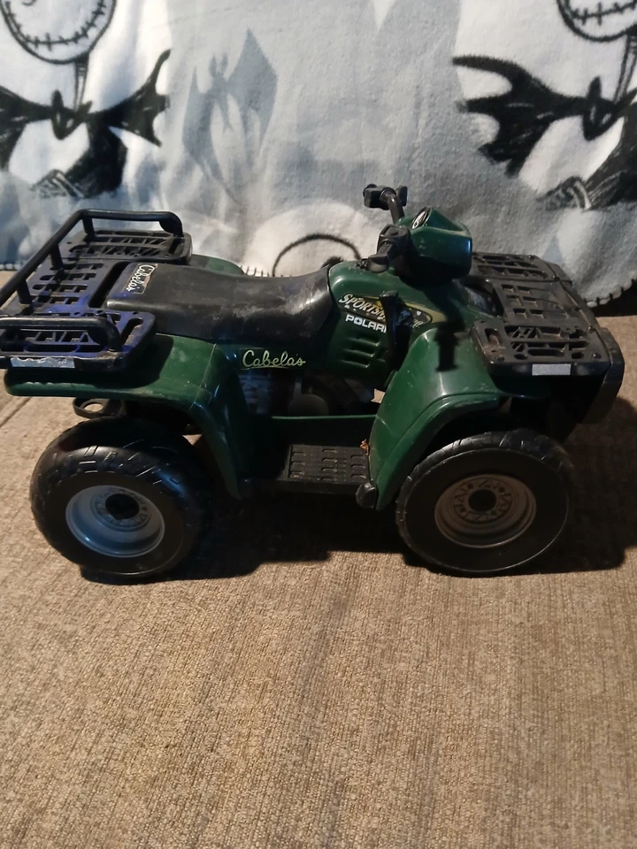 Polaris 700 Sportsman 2002 4x4 ERTL diecast 1:18 ATV Cabela’s plástico verde Foto 3 de 4