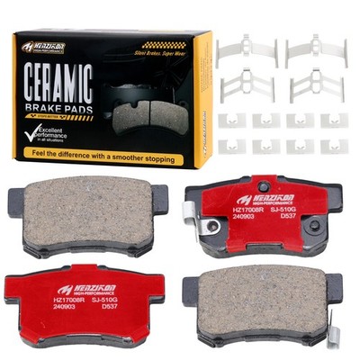 Rear Ceramic Brake Pads Set for Honda Civic 2008 EX-L Sedan w/Hardware