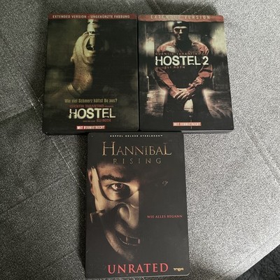 Hostel 1+2 Steelbook Dvd/ Fsk18 + Hannibal Rising Steelbook/ Aus Filmsammlung