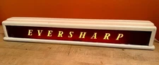 Vintage Eversharp Fluorescent Light Sign Works Leviton Starter MCM 24”