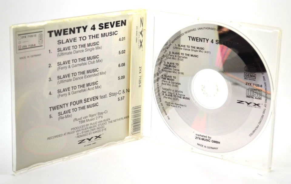 Twenty 4 Seven - Slave to the Music (Single-CD 1993) - Bild 2 von 2