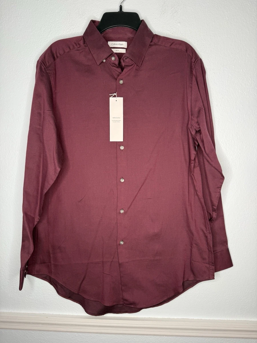 Calvin Klein Regular Fit Dress Shirts for Men for sale | eBay