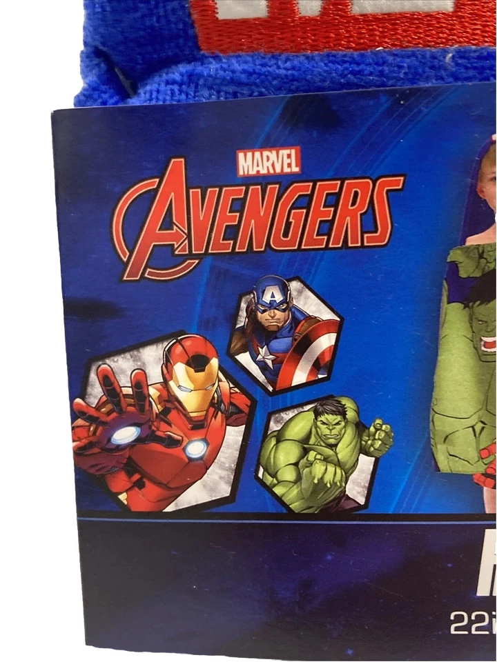 Toalha MARVEL AVENGERS 22" x 51" com capuz 100% algodão Hulk Homem de Ferro Capitão América - Imagem 2 de 4