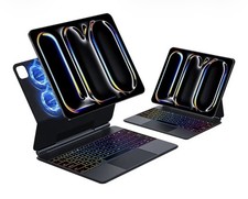 iPad Pro 13 Inch Case With Magic Keyboard M4, 2024  Black - 7 Color Backlit