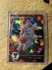 2021 Panini Prizm Draft Picks #39 Mac McClung Red Ice Prizm RC