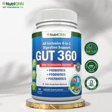 GUT 360 – Probiotics, Prebiotics & Postbiotics - Digestive Enzymes - Gut Health