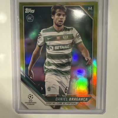 2021-22 Topps UCL Collection Yellow Foil Daniel Braganca/250 RC SC Portugal #188