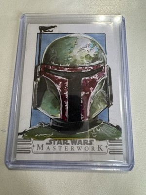 Boba Fett 2026 Star Wars Masterwork 1/1 Sketch By Andy Hanks I Am Zoot