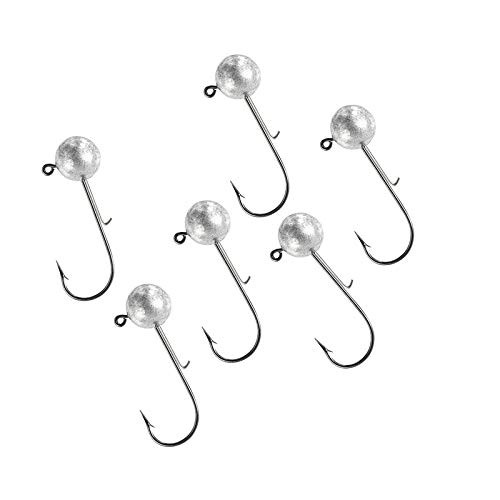 Round Jig Heads 1/8oz 3/16oz 1/4oz 3/8oz 1/2oz Fishing Jigs Saltwater Freshwa... - Picture 6 of 6