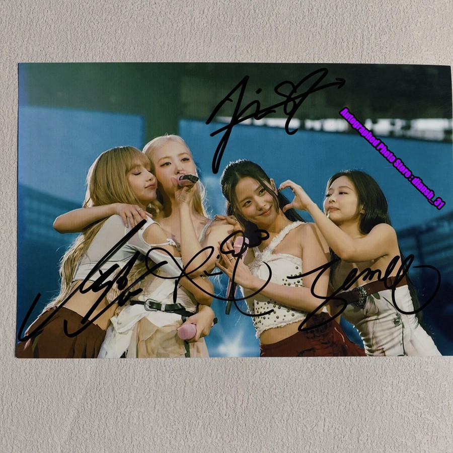 BLACKPINK Autographed Hand Signed Photo 4*6 - BLACKPINK DEADLINE